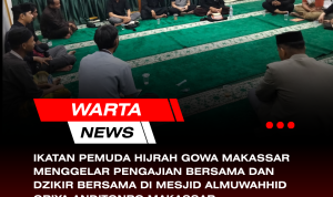 Makassar .31 Desember 2025 – Komunitas Ikatan Pemuda Hijrah menggelar pengajian. bersama pada malam pergantian tahun 2025 31 Desember dan memasuki 1 Januari 2026