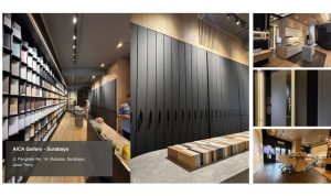 Showroom Material Finishing Interior AICA Terlengkap di Surabaya