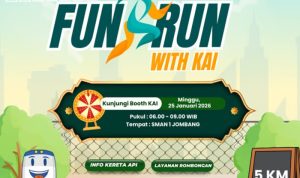 KAI Daop 7 Madiun Hadir Lebih Dekat dalam Event “Smansa Fun Run With KAI” di Kota Jombang