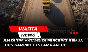 JALAN DI TPA ANTANG MAKASSAR DIPERCEPAT, TRUK SAMPAH TAK LAMA LAGI ANTRE PANJANG