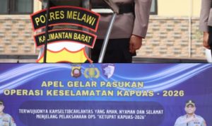 Polres Melawi Gelar Apel Pasukan Operasi Keselamatan Kapuas 2026, Tekan Angka Kecelakaan Jelang Idul