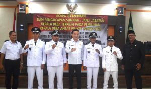 Lantik 4 Kades, Florensius Ronny Ingatkan Hati-Hati Kelola Anggaran