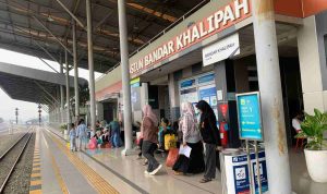 Semakin Diminati, Stasiun Bandar Khalipah Hubungkan Kereta Api Bandara hingga Bus Listrik