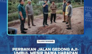 Perbaikan Jalan Gedong Aji – Umbul Mesir Bawak Harapan Baru Bagi Petani Dan Warga Tulang Bawang