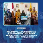 Pemprov Lampung Berikan Santunan Dan Dukungan Moral Korban Kebakaran Terra Drone