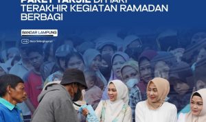 TP. PKK Prov. Lampung Bersama DWP Bagikan 500 Paket Takjil 