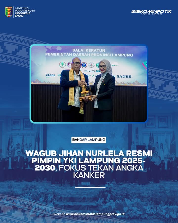 Wagub Jihan Nurlela Resmi Pimpin YKI Lampung 2025-2023
