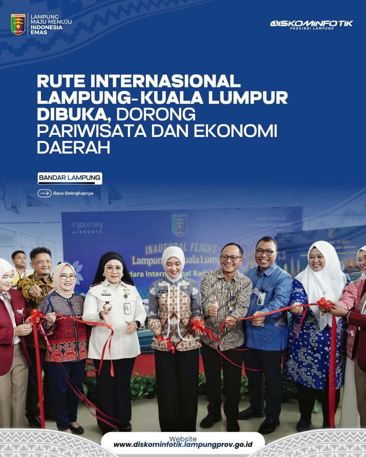 Rute Internasional Lampung – Kuala Lumpur Dibuka