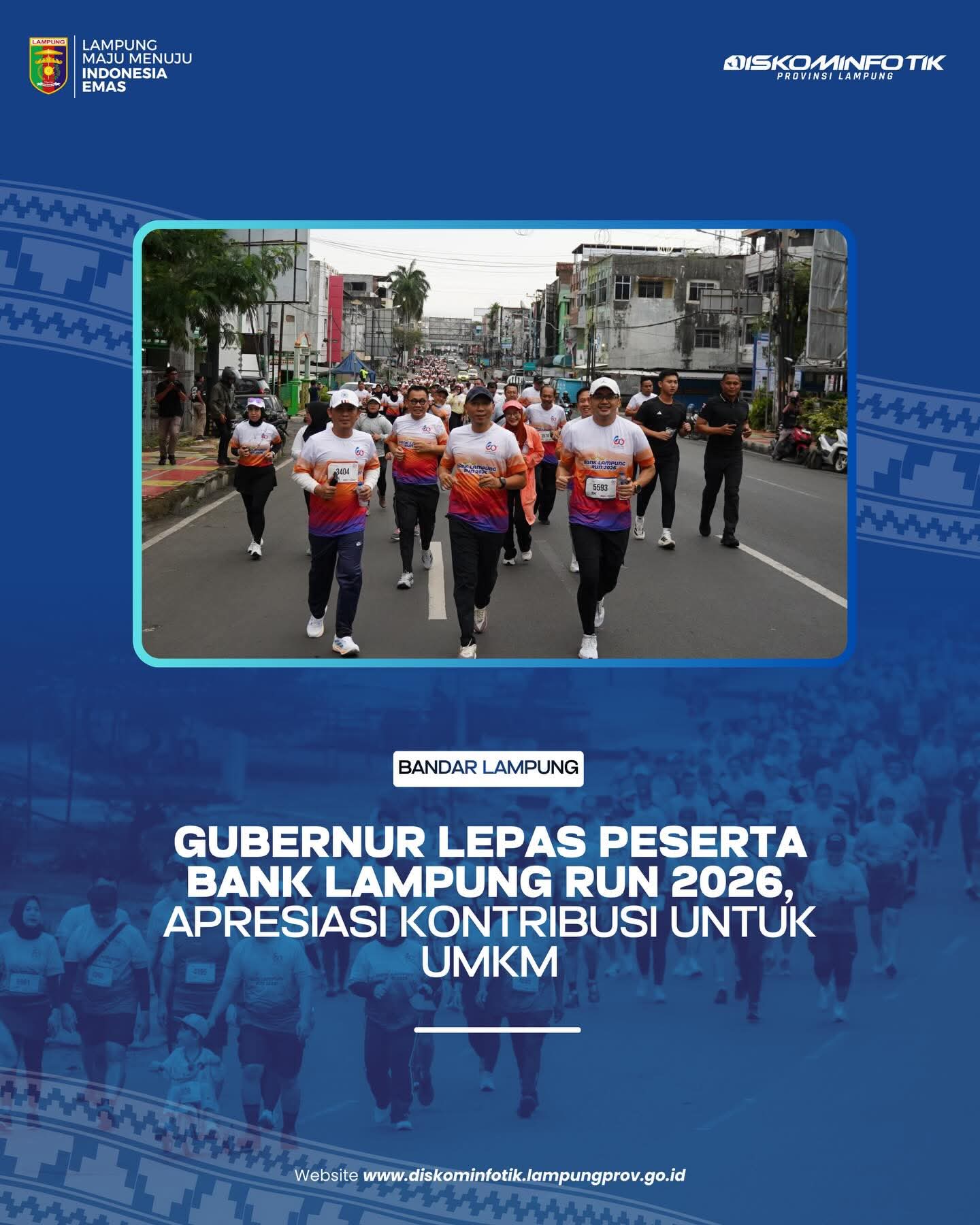 Gubernur Lepas Peserta Bank Lampung Run 2026