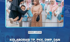 Kolaborasi TP.PKK.DWP, Dan OPD Lampung Bagikan 300 Paket Takjil Ramadhan