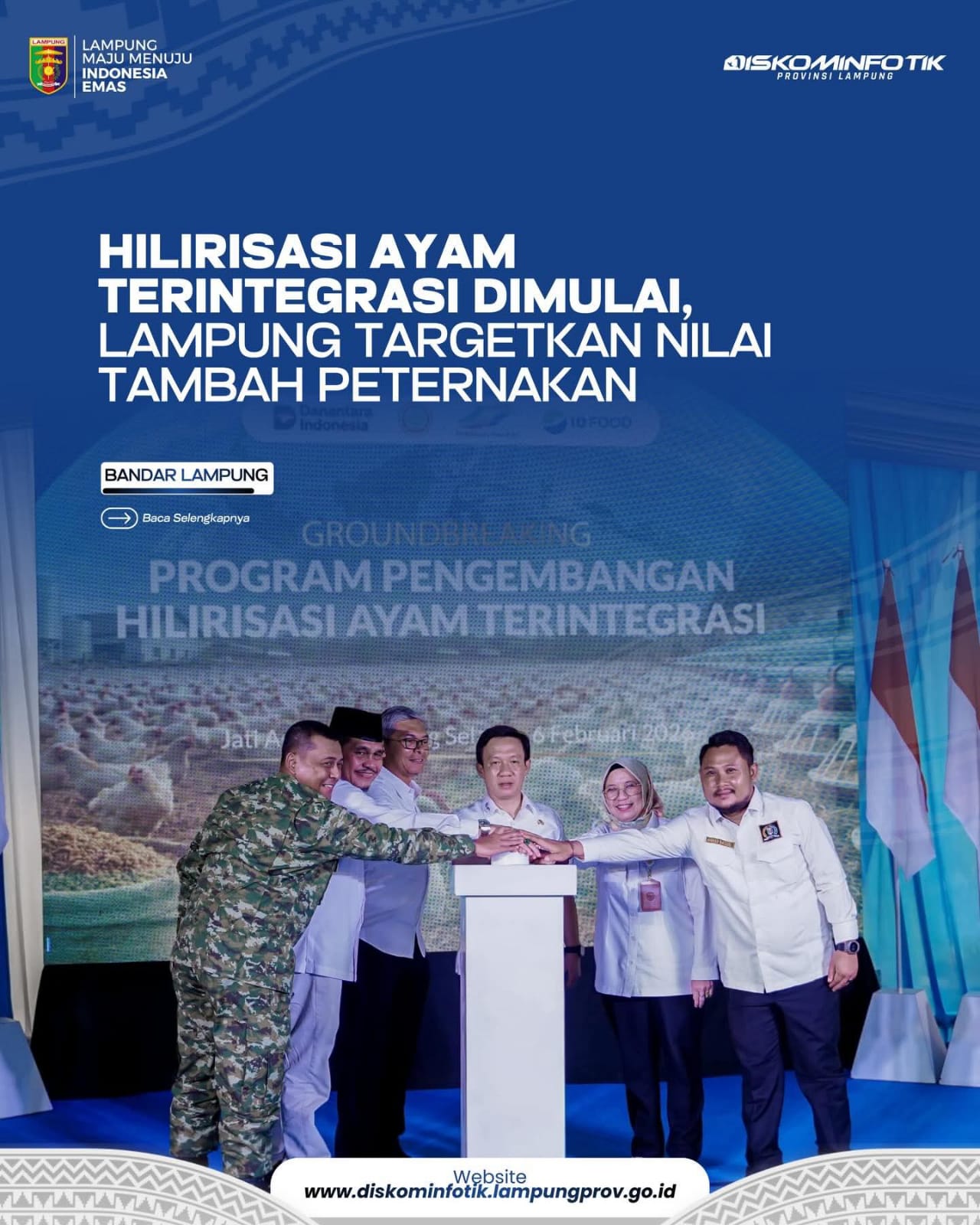 Hilirisasi Ayam Terintegrasi Dimulai Di Lampung