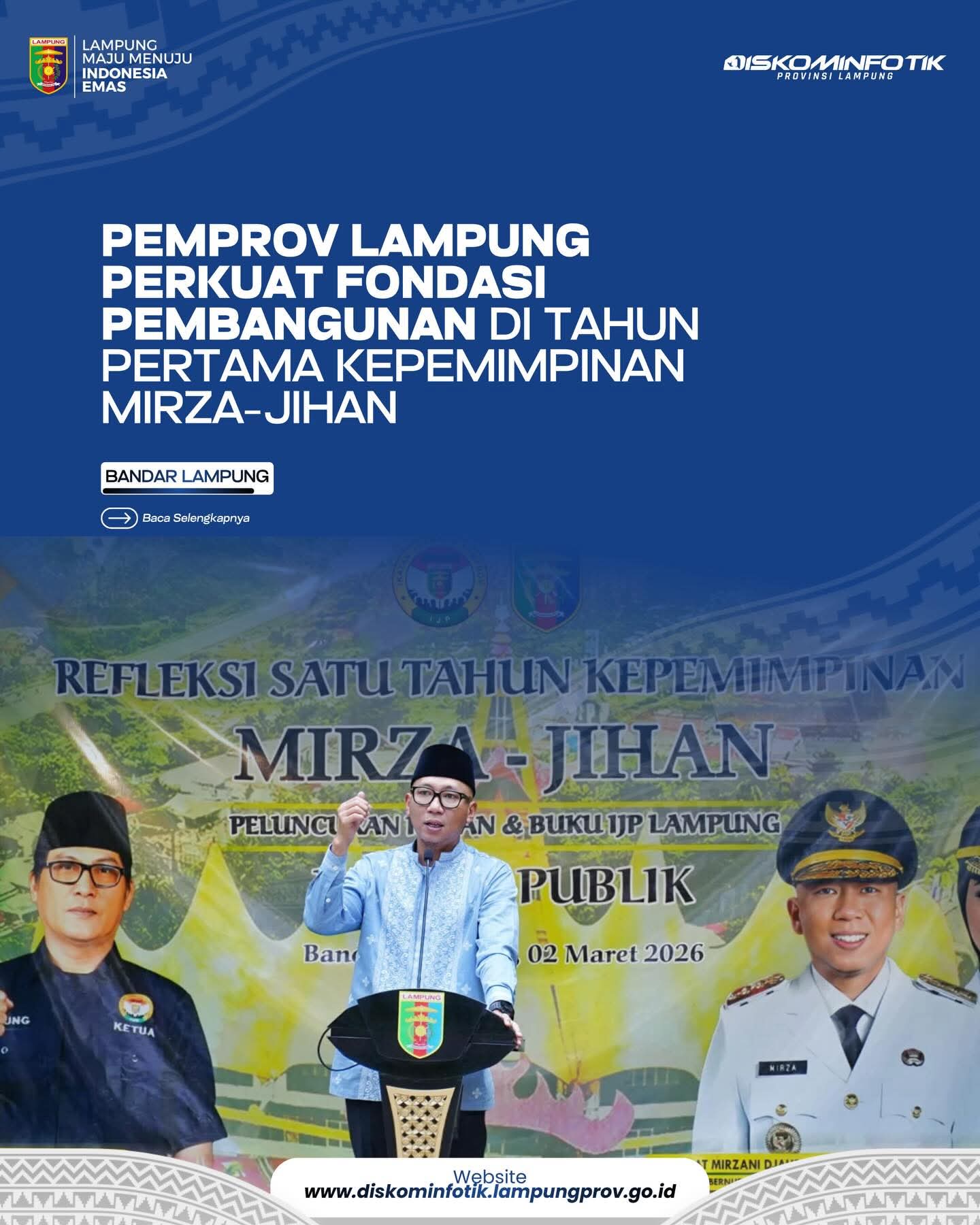 Pemprov Lampung Perkuat Fondasi Pembangunan