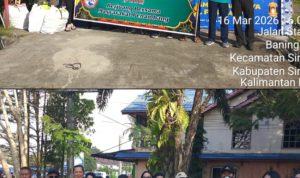 Dalam Momentum Ramadan PRKP (Penambang rakyat Kapuas Raya) Kab Sintang Berpartisipasi dengan Berbagi Takjil