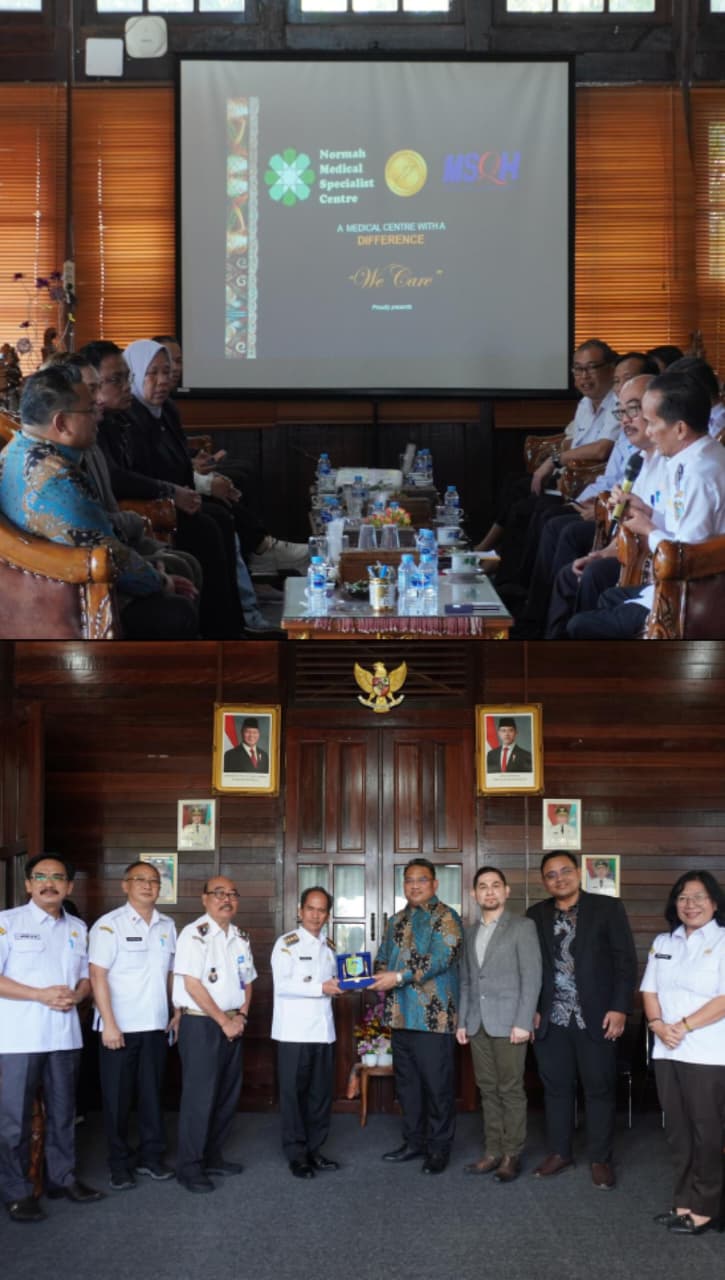 Bupati Sintang Terima Kunjungan Manajemen Normah Medical Specialist Center Kuching Sarawak