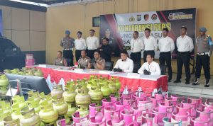 Polresta Sidoarjo Ungkap Sindikat Elpiji Oplosan di Rumah Kontrakan