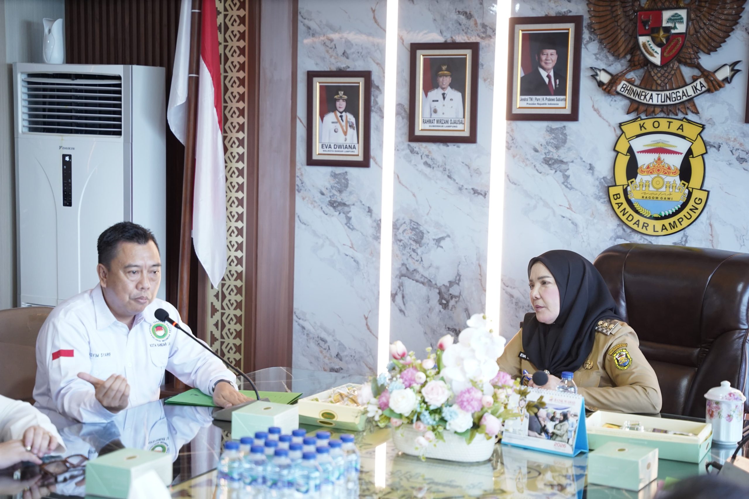 Walikota Bandar Lampung Bunda Eva Dwiana Menyambut Kunjungan Ketua DPD APPSI Membahas Pengelolaan Pasar Tradisional