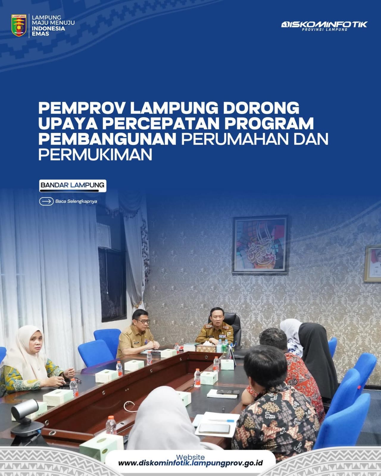 Pemprov Lampung Dorong Upaya Percepatan Program Pembangunan Perumahan Dan Pemukiman