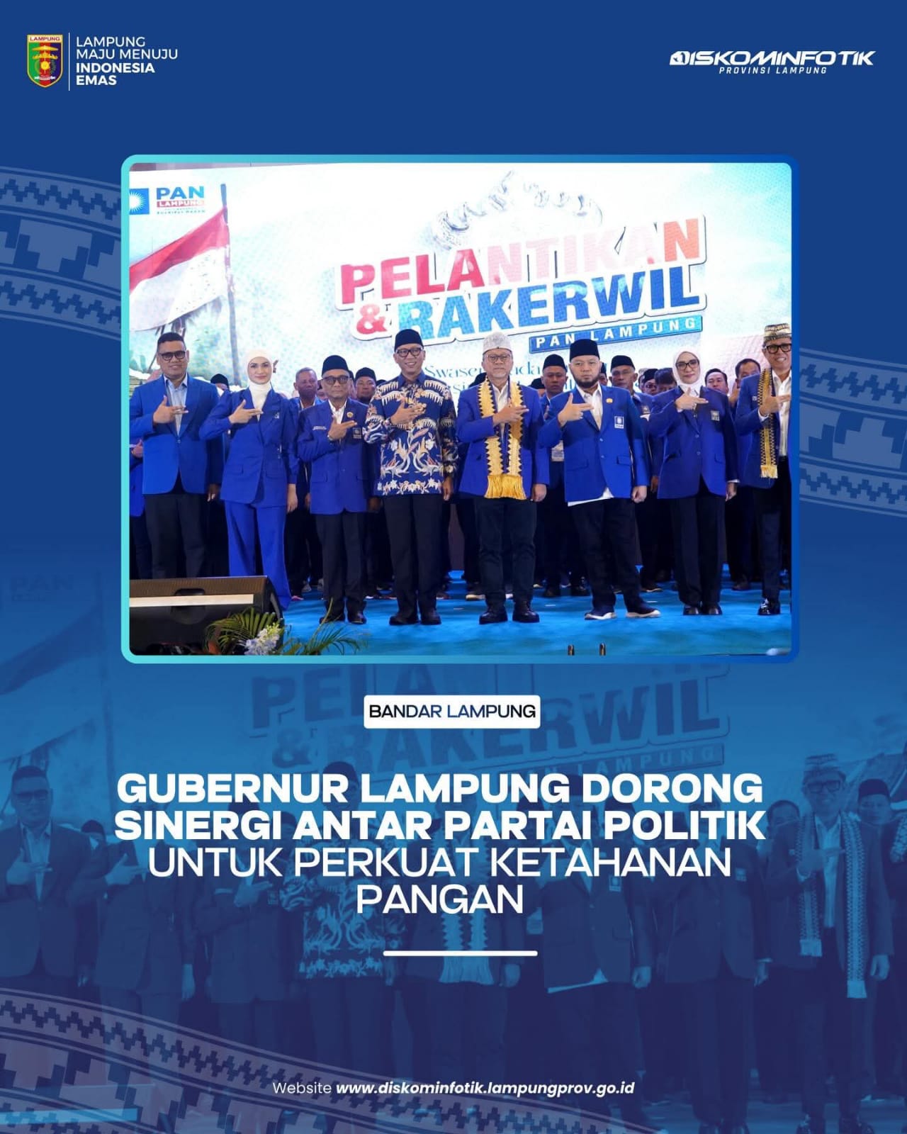 Gubernur Lampung Dorong Sinergi Antar Partai Politik