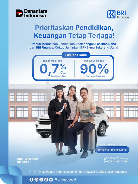 Memaknai Hardiknas, BRI Finance Dorong Akses Dana Pendidikan yang Fleksibel